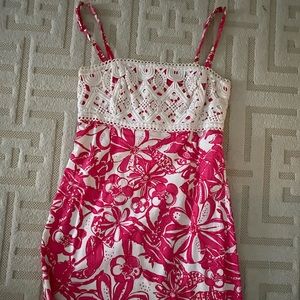 Perfect Lilly Dress - embroidered top, bow detail
